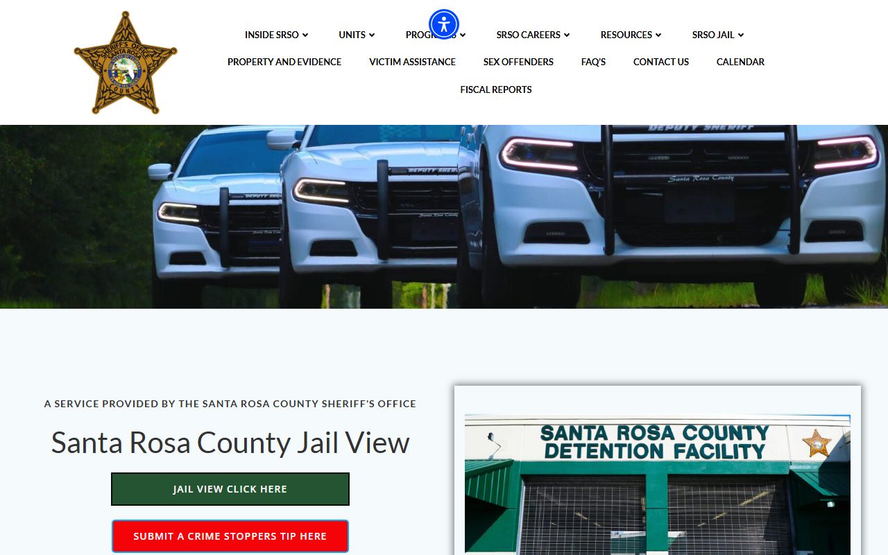 Santa Rosa County jail mugshots Jail View disclaimer and public-record notice